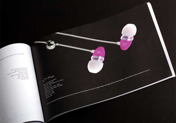 Vtsonic耳機(jī)畫冊設(shè)計(jì)，宣傳冊設(shè)計(jì)